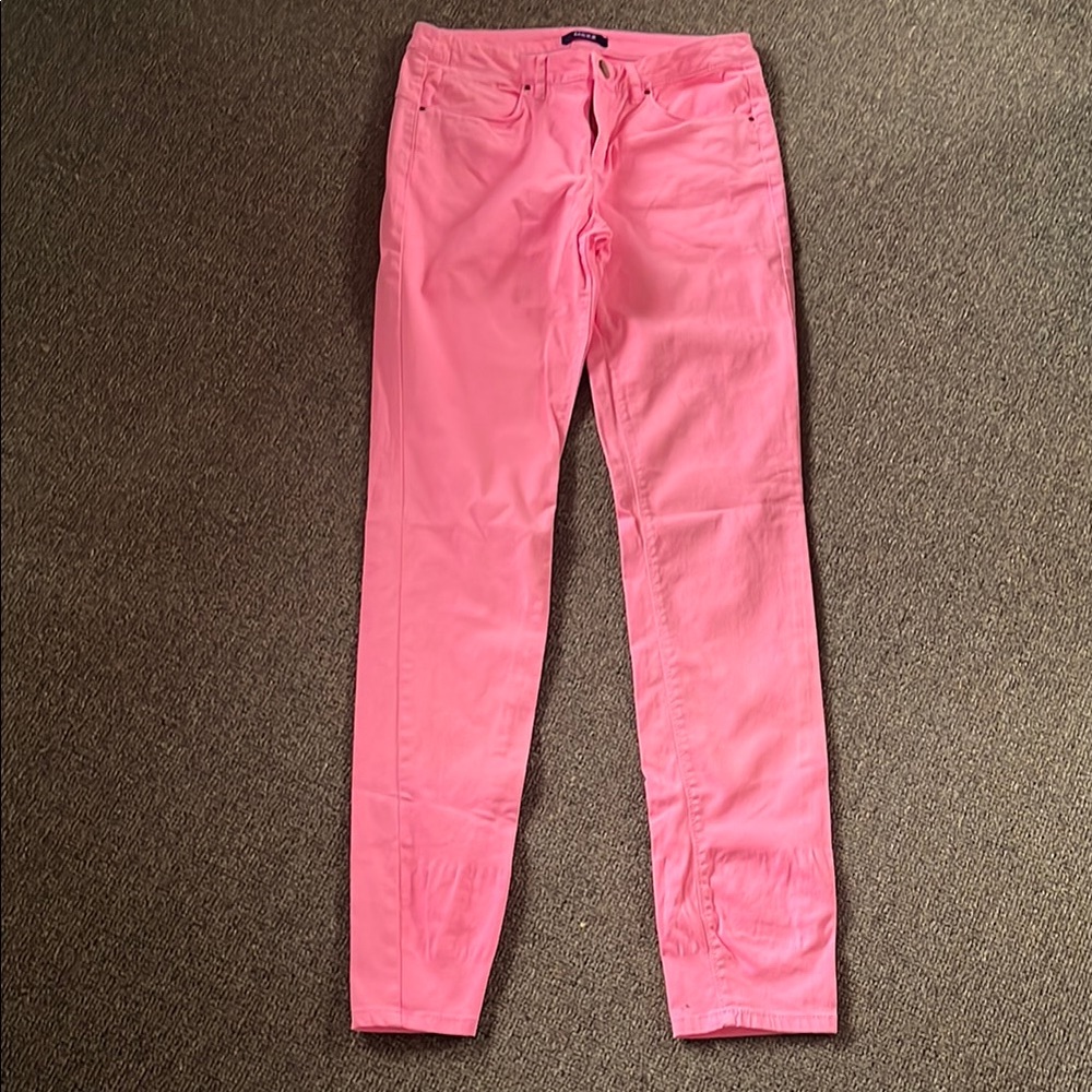 Mexx Hot Pink Skinny Low Rise Pants Vibrant Casual Wear